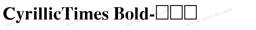 CyrillicTimes Bold字体转换